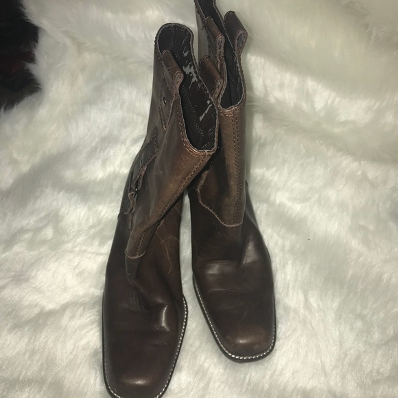 What’s What brand Brown Boots Leather Upper 9M - Picture 3 of 8
